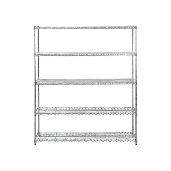 【商品説明】高耐荷重でオフィスやガレージでの使用にもおすすめです。　棚板の組み替えや別売パーツでオリジナルのラックにカスタマイズができます。【仕様】●商品サイズ（約）：幅１５０×奥行４６×高さ１７９ｃｍ●耐荷重（約）：全体３７５ｋｇ、棚板１...