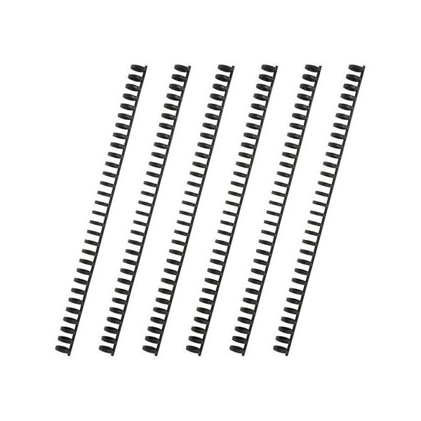 他サイト： カール事務器 ルーズリング 10mm ブラック 6本入 LR-10-K 製本リング 製本の商品画像