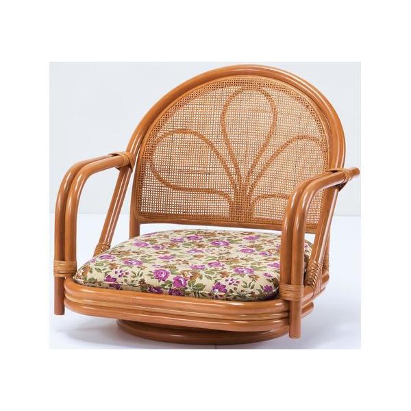 【商品説明】フレームに天然籐を使用した丈夫で座りやすい座椅子です。　背面は丈夫なカゴメ編み。　厚さが約６ｃｍあるボリュームクッション。　立ち座りしやすい。　組立不要完成品【仕様】●サイズ：（約）５１×５２×５０ｃｍ、座面高／（約）１４ｃｍ　...