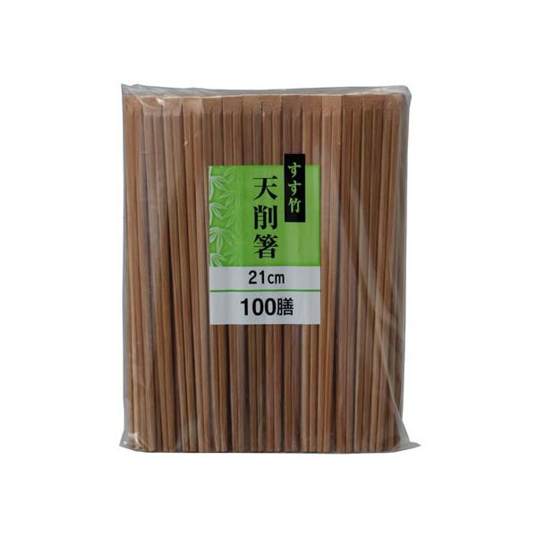 他サイト： 大和物産 すす竹天削箸21cm 100膳 10876の商品画像