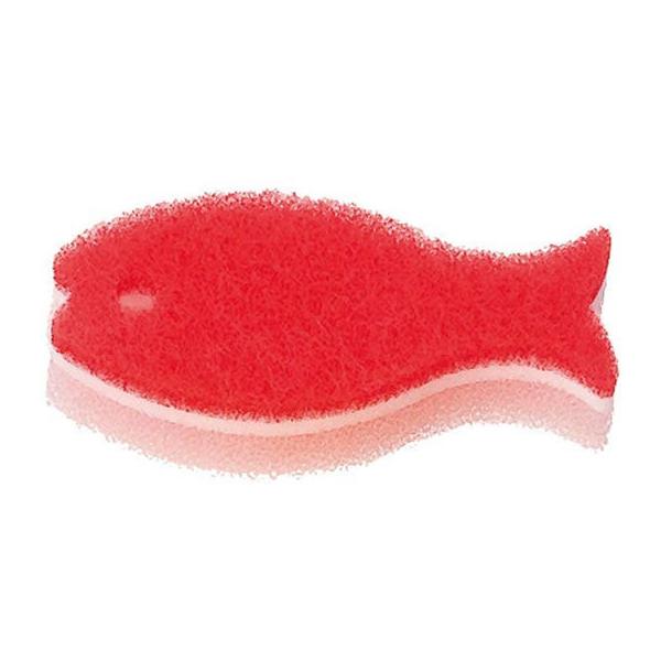 【商品説明】３層構造で泡立ちにも優れています。【仕様】●サイズ：約１４２×６６×３５ｍｍ●材質：スポンジ／ポリウレタン、不織布／ナイロン●耐熱温度：７０℃●注文単位：１個●色：レッド　【18MARNA1】