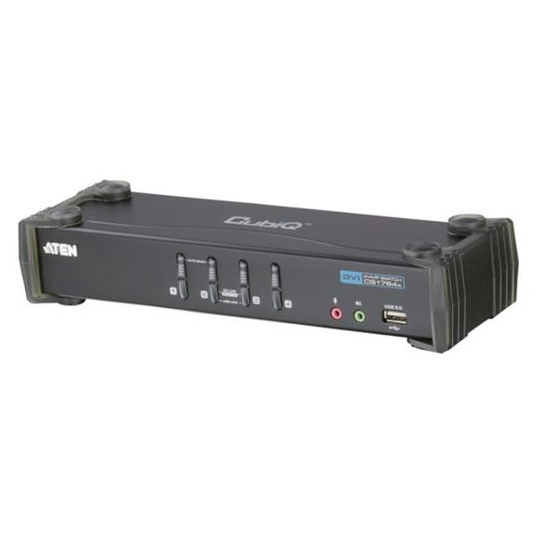 分配器・切替器 ATEN CubiQ 4-Port USB DVI KVM Switch ATEN 【お取り寄せ】ATEN KVMPスイッチ 4ポート／DVI／USB2.0ハブ搭載