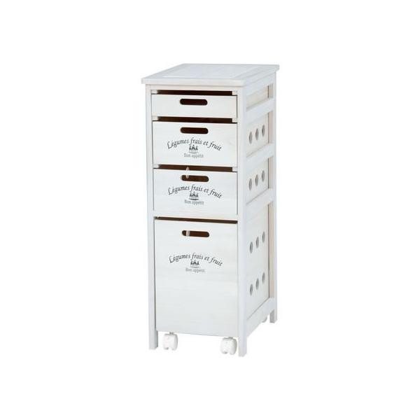 【商品説明】タイル天板は熱い鍋などを置くのにも便利。【仕様】●カラー：ホワイトウォッシュ　●サイズ（約）：幅３０×奥行４０×高さ７９ｃｍ　●引出内寸（約）：小／幅２３×奥行３４．５×深さ４．５ｃｍ　●引出内寸（約）：中／幅２３×奥行３４．５...