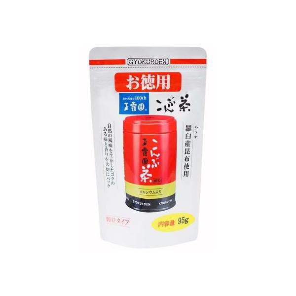 他サイト： 玉露園 こんぶ茶 お徳用スタンド袋(顆粒) 95g こんぶ茶 お茶 飲料の商品画像