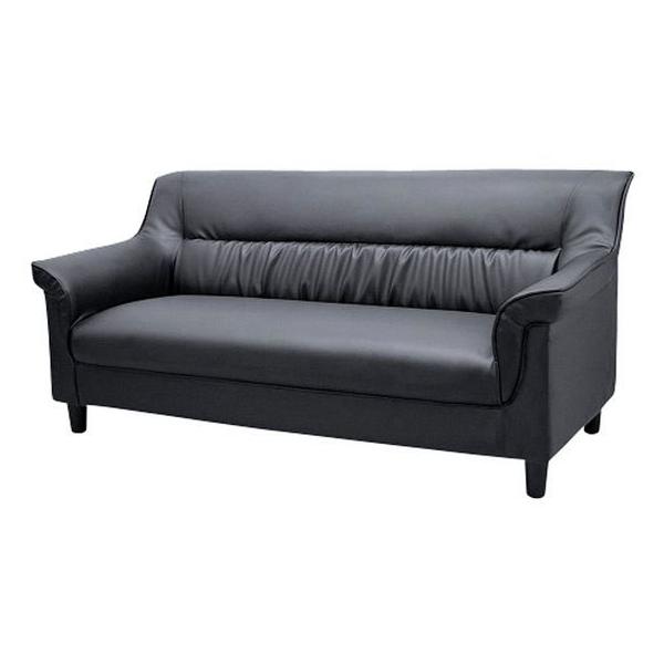 【商品説明】汚れても拭き取れる、丈夫な合成皮革張り　脚には高級のある木脚を使用しております【仕様】●色：ブラック●サイズ：Ｗ１５５０×Ｄ７７０×Ｈ７４０（ＳＨ３９０）ｍｍ●材質／張地：合成皮革、裏地：ポリエステル１００％（不織布）、中材：天...