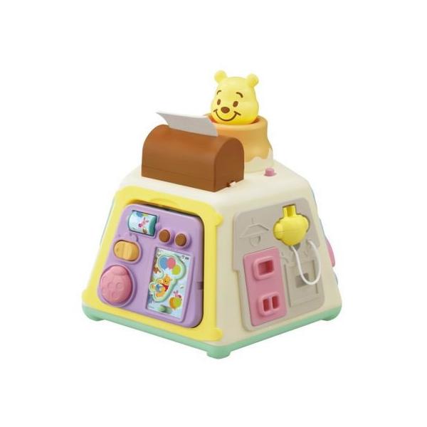 【仕様】●対象年齢：６ヶ月以上●【対象月齢】６ヶ月〜３歳頃　１ＷＡＹ　いたずら遊び（６ヶ月頃〜）：直観的に楽しめるティッシュひっぱり遊びや、ボタン遊びやレバー遊び、プーさんのラトルガラガラ遊びなどが楽しめます。２ＷＡＹ　知育遊び（１歳頃〜）...