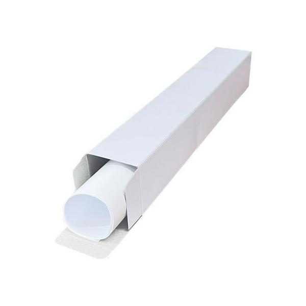 【商品説明】ポスター・チラシ・カレンダーなどの梱包にぴったりなコートボール素材のケースです。　厚みのあるコートボール紙を使用しているため、そのまま送り状を貼り付け発送が可能です。　簡単なワンタッチ底組みタイプです。　対象サイズはＡ２以下に対...