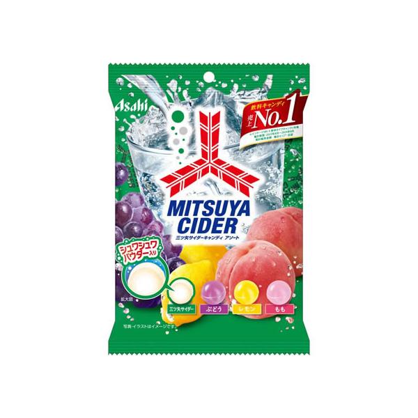 【商品説明】炭酸飲料「三ツ矢サイダー」の味わいを再現した「三ツ矢サイダーキャンディ」と「三ツ矢フルーツキャンディ」のアソートキャンディです。サイダー味はシュワッと爽やかな発泡感をお楽しみいただけます。【仕様】●内容量：１１２ｇ（個装紙込み）...