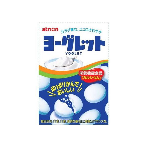 【商品説明】カルシウムを配合したおいしいヨーグルト味のタブレットです。　ニコニコヨーグレットが入っていたらラッキー！【仕様】●注文単位：１個　【栄養機能食品】（カルシウム）　カルシウムは、骨や歯の形成に必要な栄養素です。　【１日当たりの摂取...
