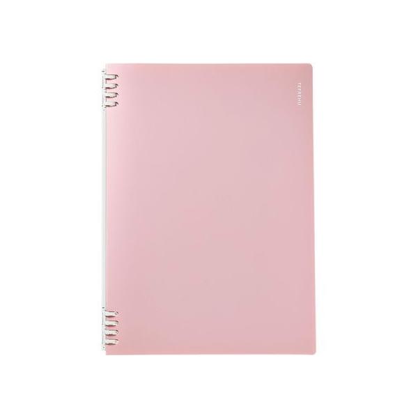 他サイト： キングジム リングノート テフレーヌ A4 30穴 ピンク CN9856TE-P  バインダーノート Ａ４ バインダー ノートの商品画像