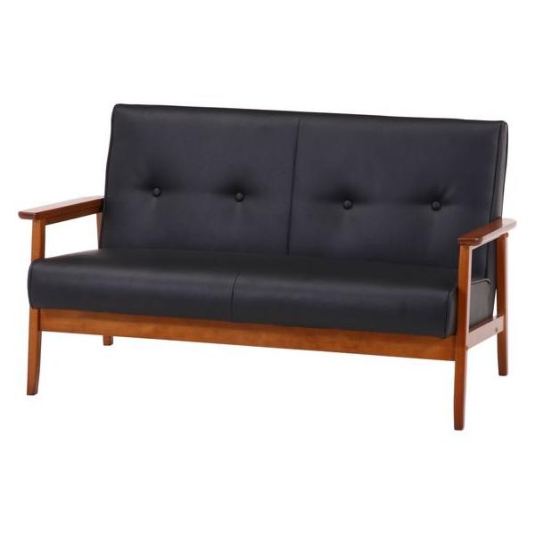 【商品説明】フレームが細く、圧迫感を感じさせません。　スッキリとしたデザインでシックなお部屋を演出します。　幅１２８×奥行７２ｃｍのコンパクトサイズで、一人暮らしの方にもおすすめです。　ひじ掛けがあるので立ち座りもしやすく、少し傾斜のある座...