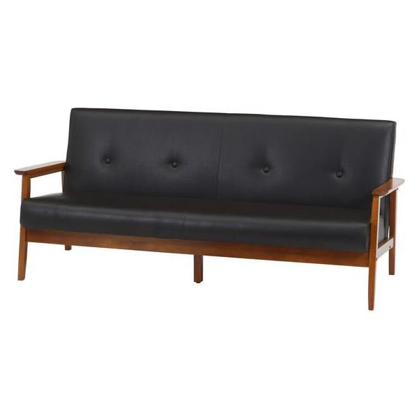 【商品説明】フレームが細く圧迫感を感じさせません。　スッキリとしたデザインでシックなお部屋を演出します。　幅１６５×奥行７０ｃｍで大人３人でもゆったりと座れます。　また、一人で横になってリラックスもできます。　ひじ掛けがあるので立ち座りもし...