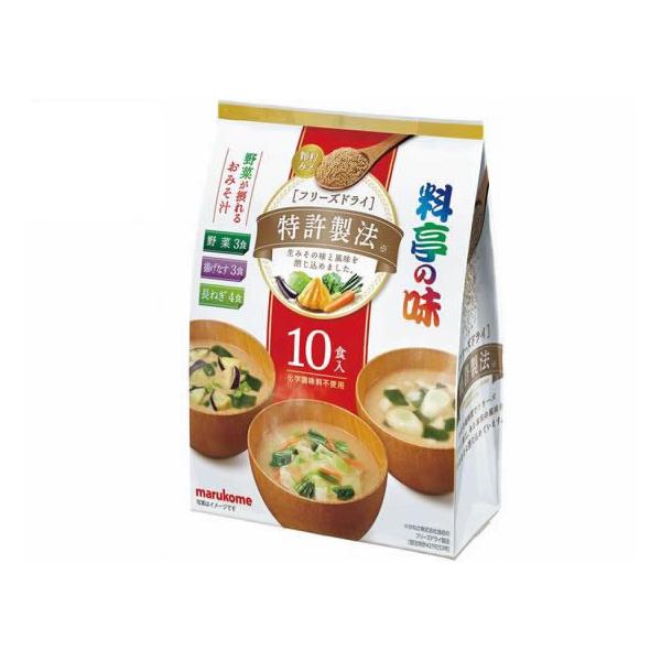 他サイト： マルコメ お徳用 顆粒 料亭の味 アソート 10食 フリーズドライ 味噌汁 インスタント レトルト 食品の商品画像