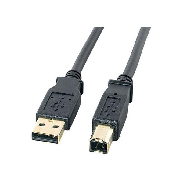 �y�����񂹁z�T�����T�v���C USB2.0�P�[�u�� (�u���b�N 5m) KU20-5BKHK2 �t�r�a�P�[�u�� A to B �P�[�u�� �d���^�b�v �z���p�[�c �Ɠd