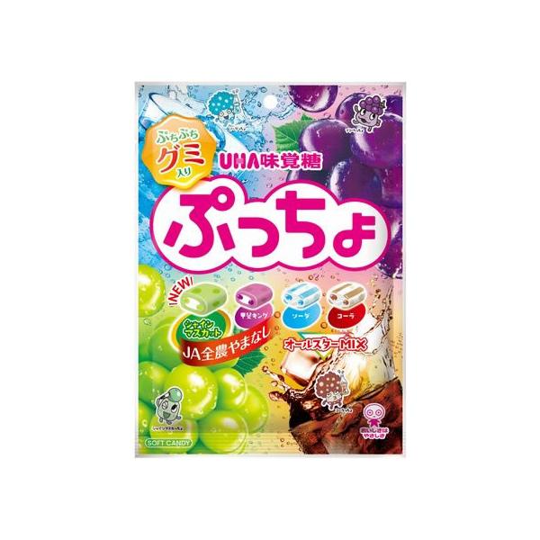 UHA味覚糖 ぷっちょ 袋 4種アソート キャンディ 飴 グミ タブレット お