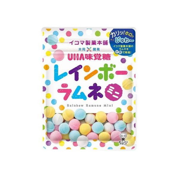 【商品説明】イコマ製菓本舗と共同開発を行い、レインボーラムネの美味しさはそのままに小粒でカラフルなカワイイラムネに仕上げました。【仕様】●内容量：３２ｇ