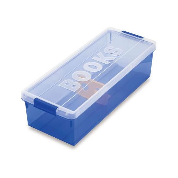 他サイト： 伊勢藤 コミック本収納ケース ブックス ブルー I-179 収納家具 インテリア 収納の商品画像