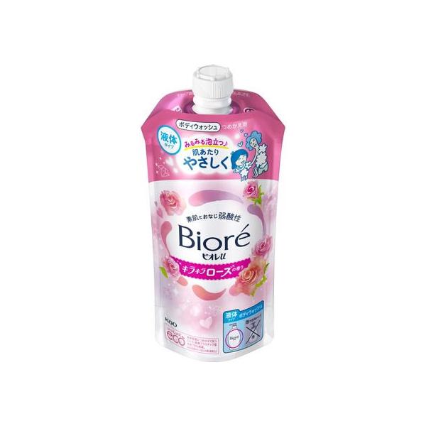 ビオレu KAO キラキラローズの香り つめかえ用 320mL ボディソープ詰