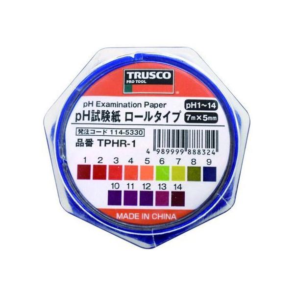 y񂹁zTRUSCO pH [^Cv 7mm×5M Ph1~14 TPHR-1   y v vʊ