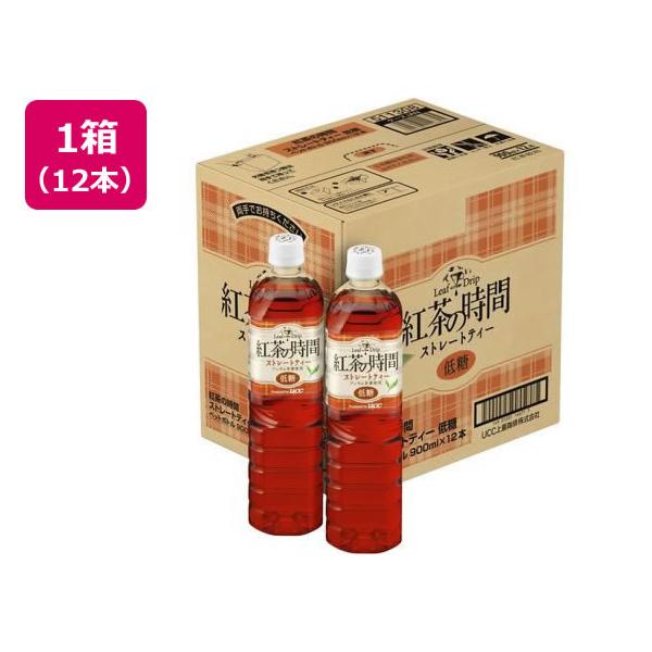 他サイト： UCC 紅茶の時間 ストレートティー 低糖 PET 900mL 12本 ペットボトル 紅茶 ココア 飲料の商品画像