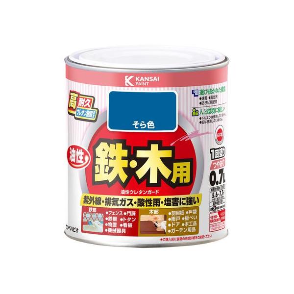 他サイト： 【お取り寄せ】カンペハピオ 油性ウレタンガード そら色 0.7L  塗料 塗装 養生 内装 土木 建築資材の商品画像