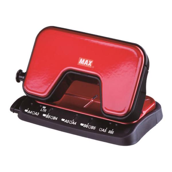 他サイト： マックス 軽あけパンチ SCOOVA 15枚あけ レッド DP-15T／Rの商品画像