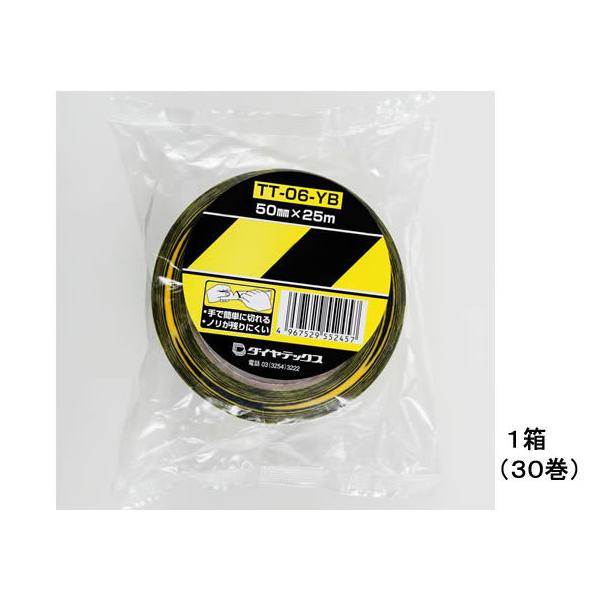 �_�C���e�b�N�X �\���e�[�v �X�g���C�v�� 50mm×25m 30�� TT-06-YB �g���e�[�v ���S�ی�e�[�v �S���e�[�v ����