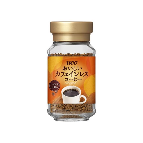 UCC上島珈琲 おいしいカフェインレスコーヒー 瓶 45g 瓶小 インスタントコーヒー 飲料