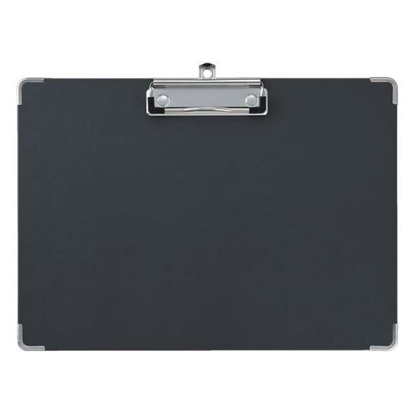 キングジム 用箋挟み A4ヨコ 長辺とじ 黒 8335-BK Ａ４ 長辺とじ 横タイプバインダー クリップボード 用箋挟 ファイル
