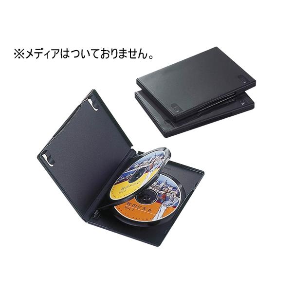 y񂹁zGR DVDg[P[X 3[ 3Zbg ubN CCD-DVD07BK cucg[P[X fBAP[X L^fBA [J[h Ɠd