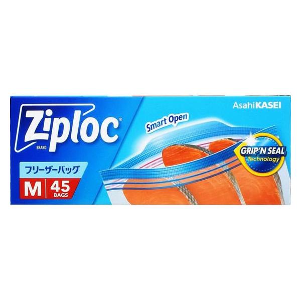 他サイト： 旭化成 ジップロックフリーザーバッグ M 45枚 フリーザーバック 保存 保管グッズ キッチン消耗品の商品画像