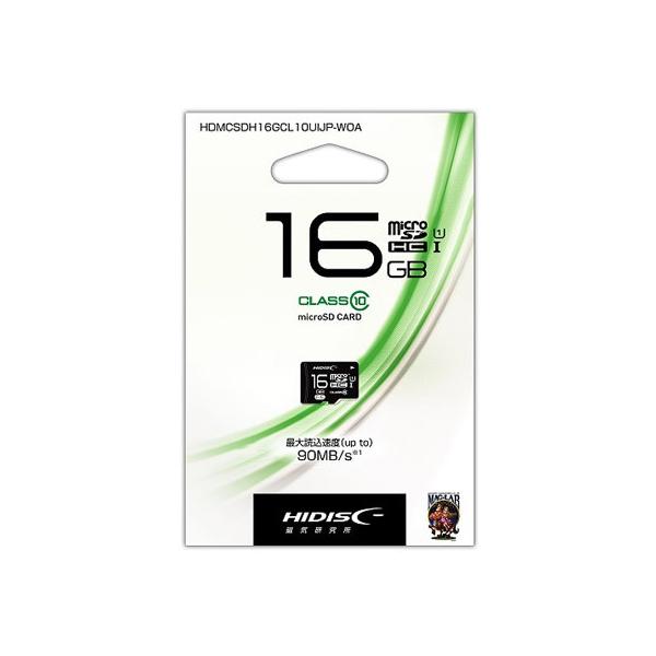 HIDISC microSDHCJ[hCLASS10 16GB rc rcgb[J[h [J[h L^fBA Ɠd