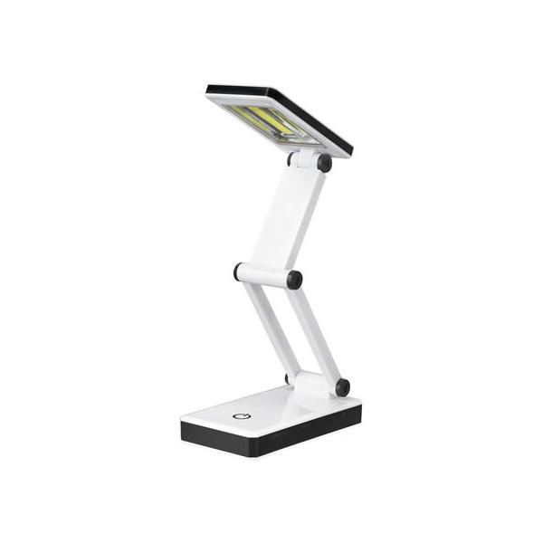 【仕様】折りたたんでコンパクト。広く照らす白色LEDパネル。タッチで切替え3段階調光。電池(単3形乾電池×4本(別売))とUSBの2WAY電源。●電源：DC5V(USB) / 単三形乾電池×4本(別売)●連続点灯時間：HI 約4時間 / M...