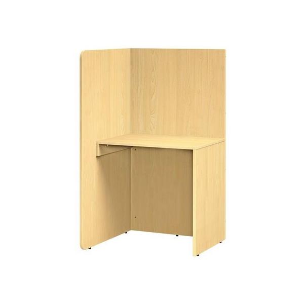 【商品説明】着席時に視界を遮るＨ１３００ｍｍのパネル付きデスクで、改良により天板に配線切り欠きが追加されました。　Ｌ型のサイドパネルは組み方で天板の左右どちら側にでも設置できます。【仕様】●外寸法（Ｗ×Ｄ×Ｈ）ｍｍ／Ｗ７１８×Ｄ７００×Ｈ１...