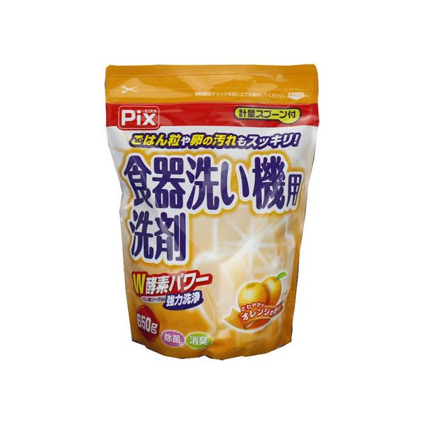 【仕様】なかなか落ちにくいご飯粒や卵の汚れもすっきり。　クエン酸ソーダ配合のダブル酵素パワーで強力洗浄。　各メーカー機種対応の食洗機用洗剤です。　●内容量：６５０ｇ●さわやかなオレンジの香り●軽量スプーン付き●成分：界面活性剤（ポリオキシエ...