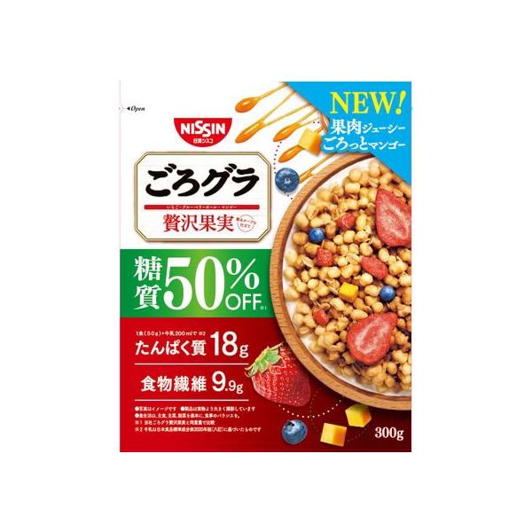 【商品説明】●気になる糖質を５０％オフ！高たんぱく・食物繊維・鉄・カルシウムもたっぷり。芳醇メープル仕立てのシリアルに、ごろっと果実を贅沢に。おいしくて超ヘルシーな、高機能・高品質のグラノーラ。【仕様】●内容量：３００ｇ