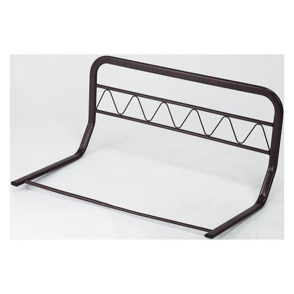 【商品説明】シンプルなデザインのベッドガード。ベッドとマットレスの間に差し込むだけ。※お客様組立式【仕様】●カラー：ブラウン　●サイズ：（約）幅７５×奥行４２×高さ４３ｃｍ　●重さ：（約）２ｋｇ　●素材：スチール