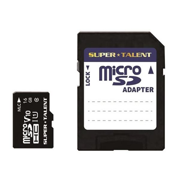 SUPERTALENT ϋvmicroSDHC[J[h UHS-I 16GB rc rcgb[J[h [J[h L^fBA Ɠd