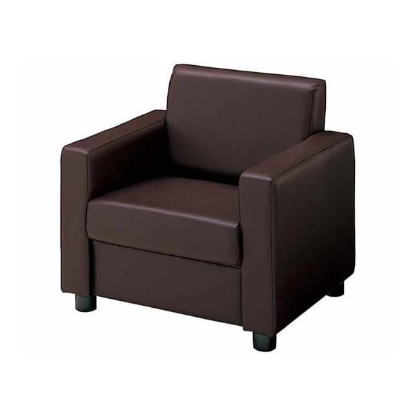 【仕様】別売り応接テーブルとセットで使用できます。　●外寸法：幅７６０×奥行６８０×高さ６９０ｍｍ●座面寸法：幅５２０×奥行４９０ｍｍ●座面高さ：３８０ｍｍ●肘高さ：５１５ｍｍ●材質：張地／エコＰＶＣレザー、中身／ウレタンフォーム、脚・肘／...