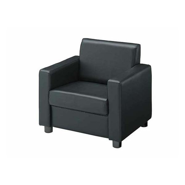 【仕様】別売り応接テーブルとセットで使用できます。　●外寸法：幅７６０×奥行６８０×高さ６９０ｍｍ●座面寸法：幅５２０×奥行４９０ｍｍ●座面高さ：３８０ｍｍ●肘高さ：５１５ｍｍ●材質：張地／エコＰＶＣレザー、中身／ウレタンフォーム、脚・肘／...