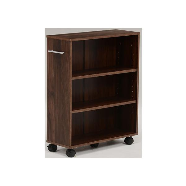 【商品説明】狭い隙間に大容量の文庫本をストックできます。横幅２１ｃｍ。【仕様】●サイズ：（約）幅５５×奥行２１×高さ６８ｃｍ●組立式●キャスター付●主材：ＭＤＦプリント化粧板●注文単位：１台　【階上げ・階下げについて】　※原則、軒先（玄関先...