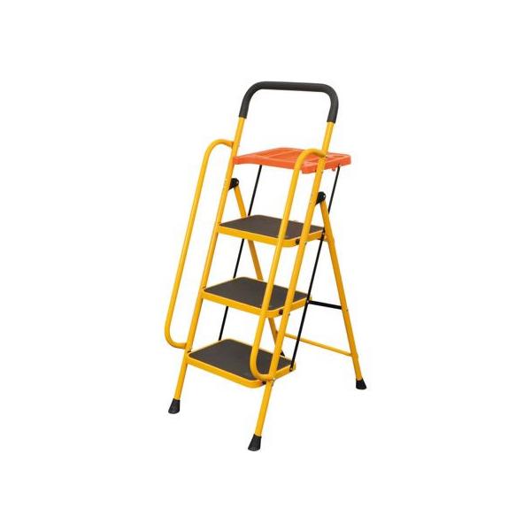 【商品説明】●荷物や工具などが置ける便利なトレー付き●折りたたんでコンパクトに、スッキリ収納●使いたい時にサッと広げて使えるから便利●一部組立式　※両手すりはネジで本体に取り付ける必要があります。【仕様】●サイズ：使用時：（約）幅４７×奥行...