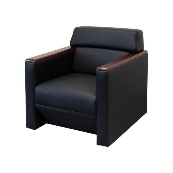 【仕様】●品番：KPQ-1-2-FW-BK●カラー：ブラック　●外寸法：幅７４０×奥行７４５×高さ７７０（座面高４１０）ｍｍ　●重量：２２．２ｋｇ　●材質：本体：木フレーム、張地：ＰＶＣレザー、クッション材：ウレタンフォーム、脚：ＰＰ樹脂　...