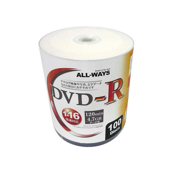 All-ways f[^p DVD-R 4.7GB 16{ 100 VNpbN f[^pcuc f[^pfBA L^fBA [J[h Ɠd