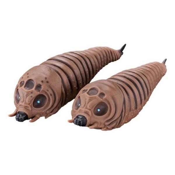 モスラ 幼虫（オス・メス）2004 4体セット　ソフビ バンダイ ムービーモンスターシリーズ モスラ幼虫 (2003) 双子セット