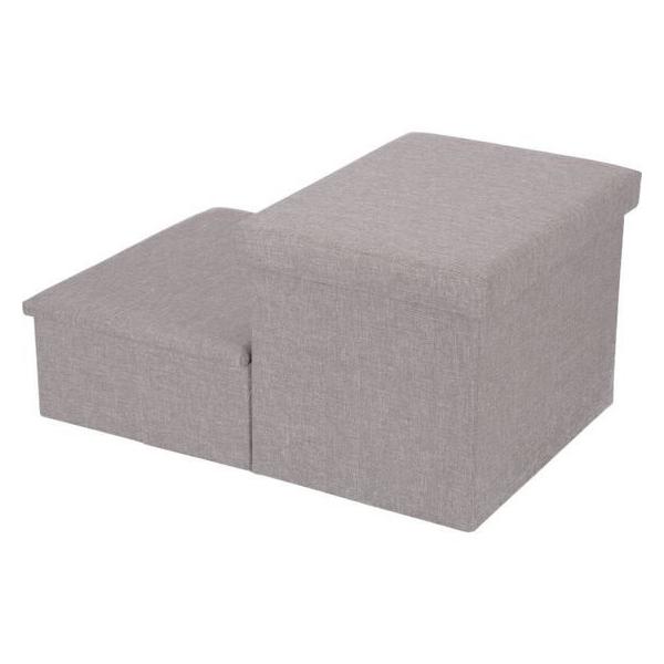 他サイト： 【メーカー直送】不二貿易 収納付きペットステップ ライトグレー 53722【代引不可】【お客様組立】の商品画像