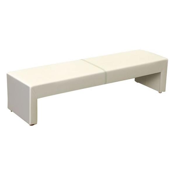 【商品説明】センターに入ったステッチがおしゃれなベンチ。　商業施設やロビー、病院の待合室など、様々な場所でご利用いただけます。【仕様】●品番：CARA-1800-2-IV●カラー：アイボリー　●外寸法：幅１８００×奥行５００×高さ４２０ｍｍ...
