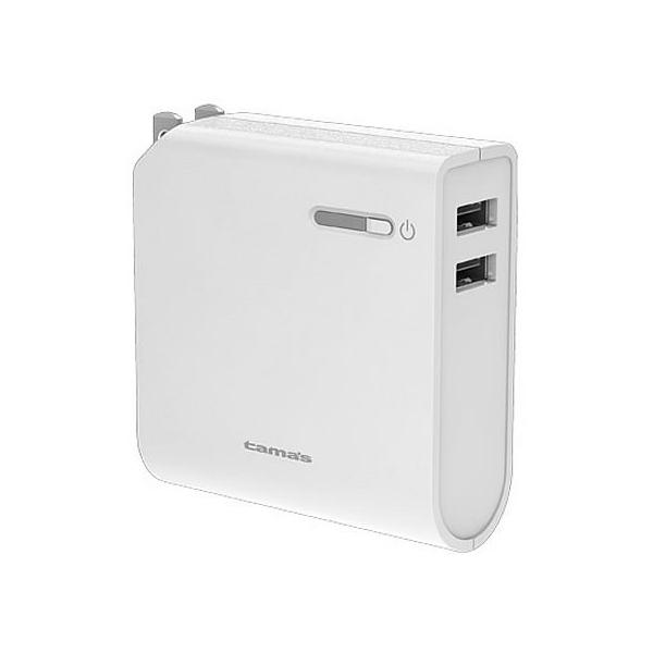 モバイルバッテリー 多摩電子工業 tamas モバイルバッテリー 5200mA Type-C変換付