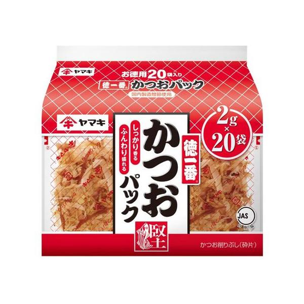 【商品説明】かつお節を薄く削ったあと、トッピングで使いやすいように、さらに細かく刻んでいます。１袋（２ｇ）が２０袋入っている大容量タイプのかつおパックです。【仕様】●注文単位：１個