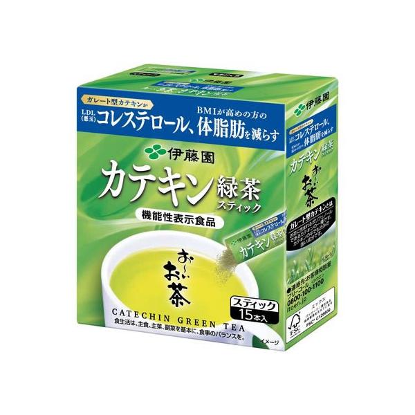 他サイト： 伊藤園 機能性表示食品 お〜いお茶カテキン緑茶ステック15本 粉末 スティック 緑茶 お茶 飲料の商品画像